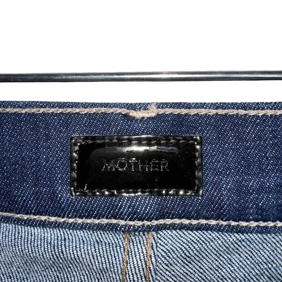 MOTHER Stunner Zip Ankle Step Fray Wash Sweeping Racer Skinny Jeans Size 24 - Picture 10 of 14